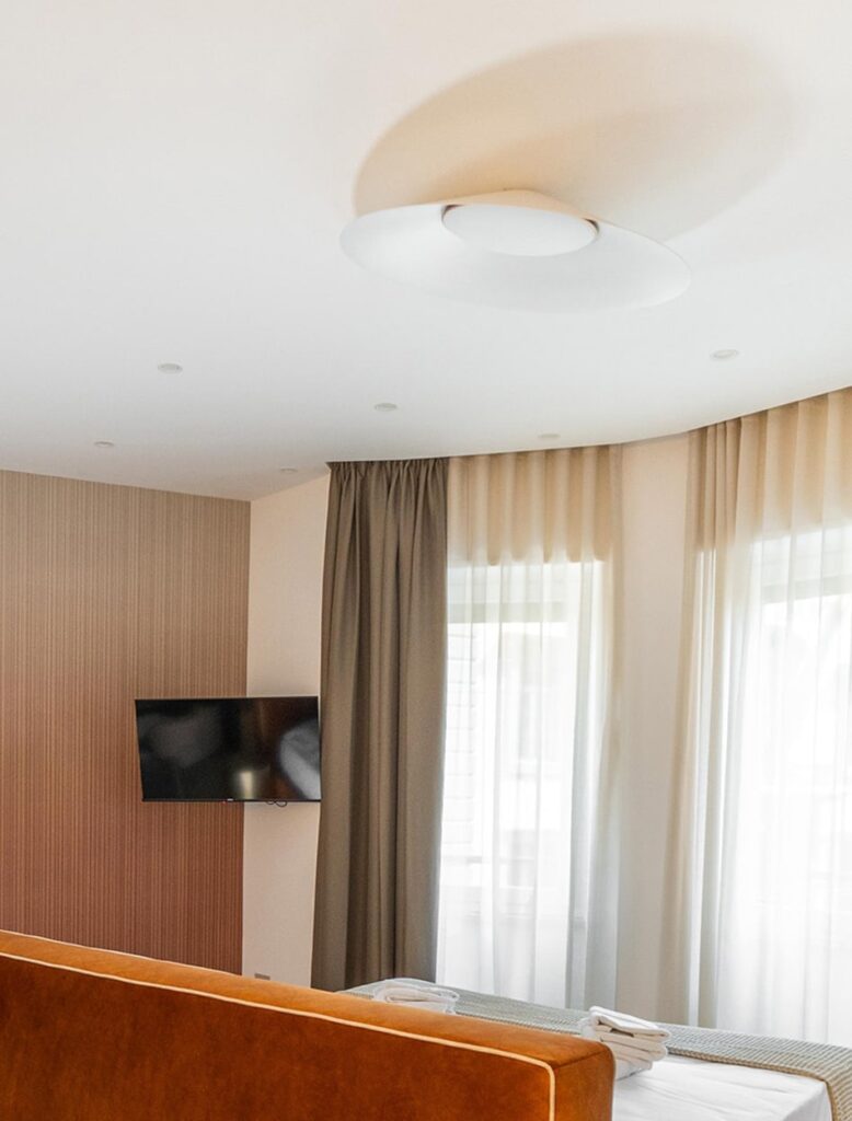 Boutique hotel suite with Kate Ceiling Lamp — Ypnos Rest Art, Naples — KDLN