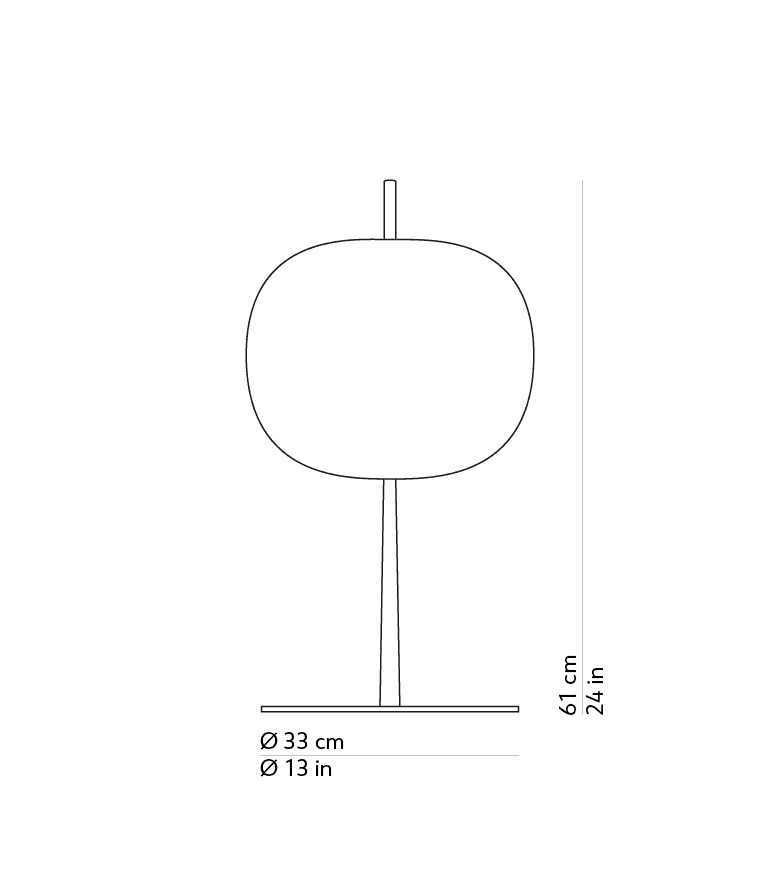 Kushi XL table - Technical image