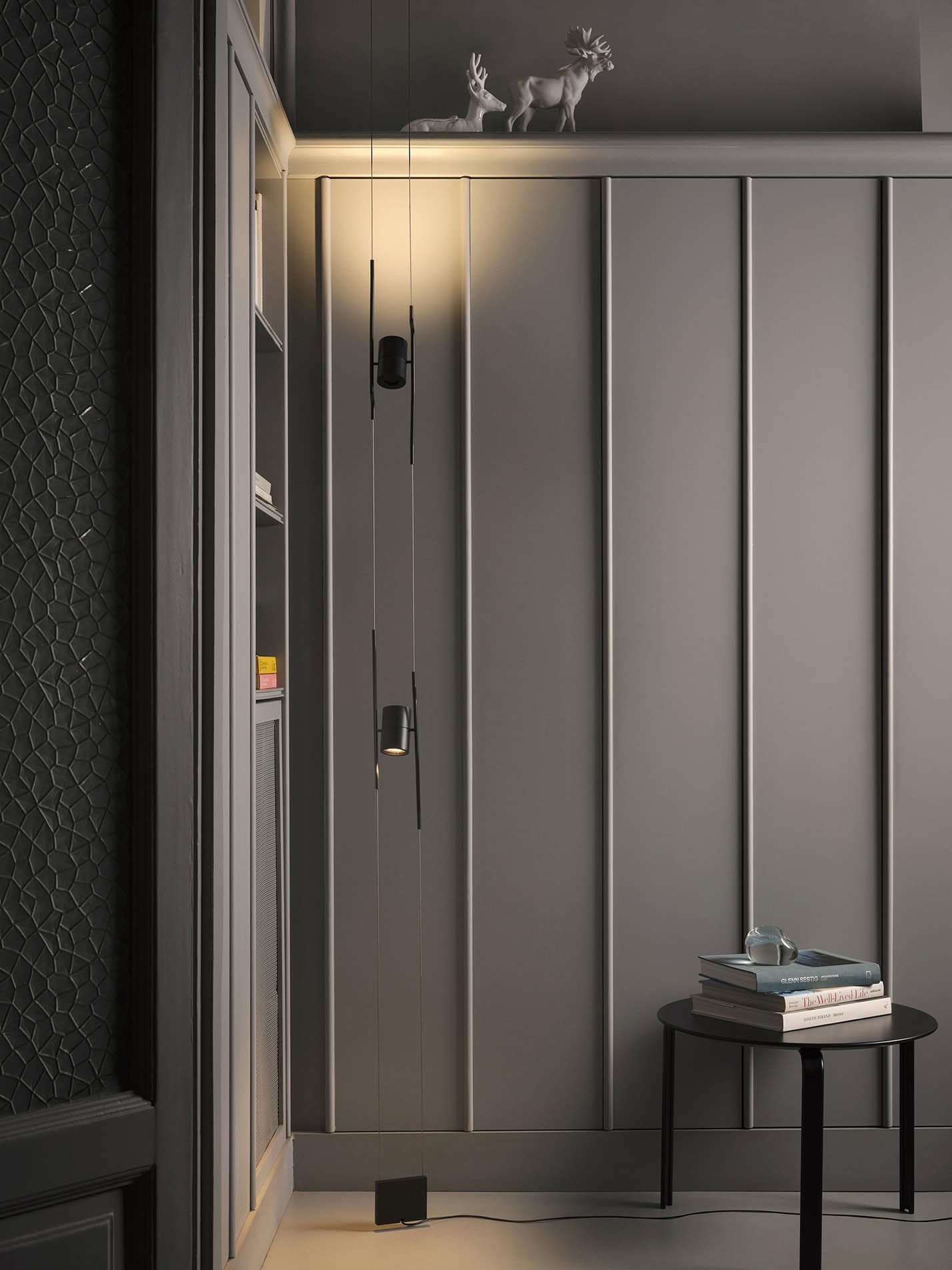 Ingresso con lampada Tendu due spot